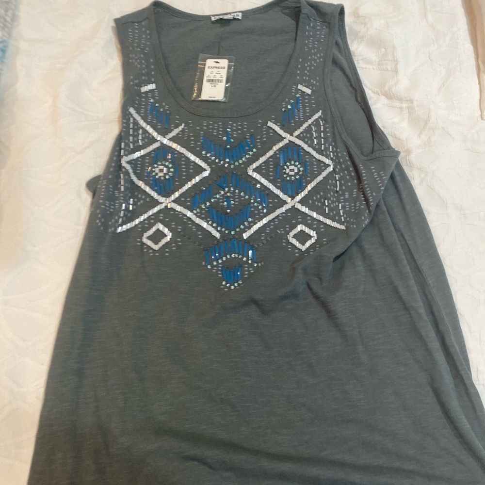 BNWT!! EXPRESS BEADED TANK TOP!!